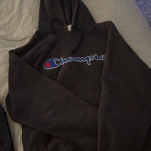 Champion Black Reverse Weave Hoodie